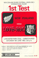 New Zealand v British Lions 1983 rugby  Programmes